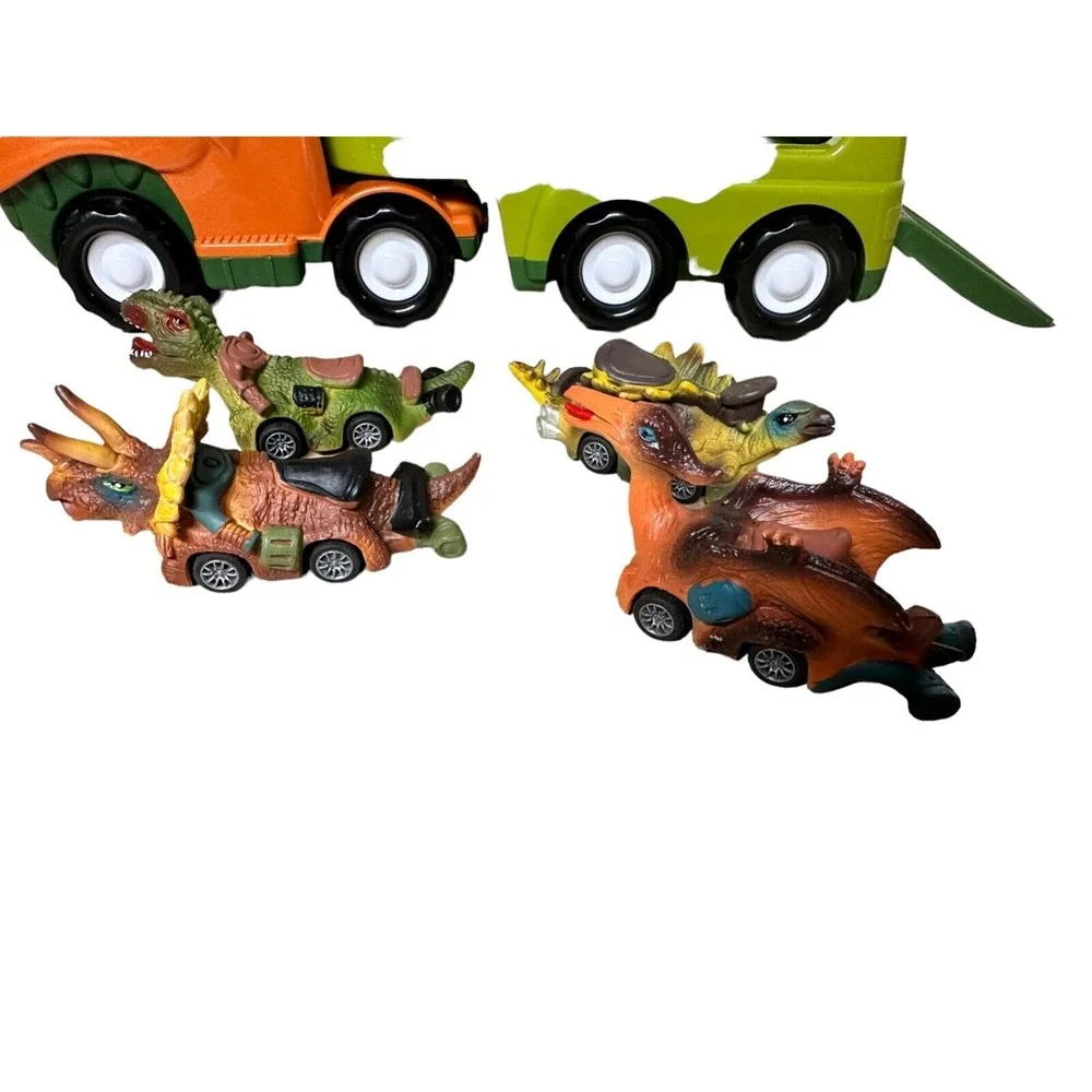 Nicmore Dino‎ Dinosaur Pullback Cars and Tyrannosaurus Rex Toy Carrier